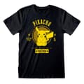Pikkukuva 1 / 2: Lyhythihainen paita Pokémon Collegiate Picachu Musta Unisex - M