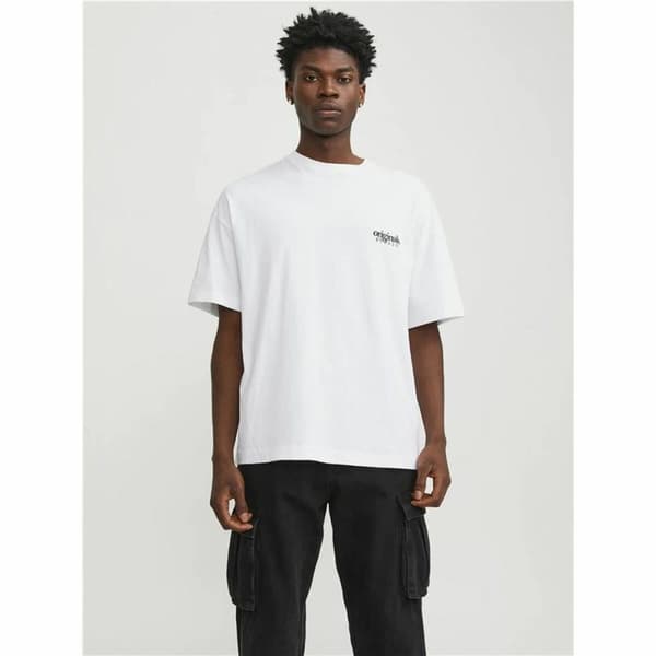 Miesten T-paita Jack & Jones bari Back Valkoinen Miehet - XL