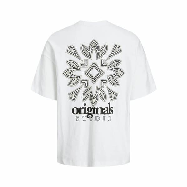Miesten T-paita Jack & Jones bari Back Valkoinen Miehet - XL