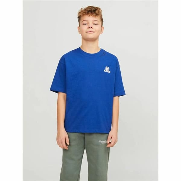 Lasten Lyhythihainen paita Jack & Jones Jorcole Back Print Tummansininen - 104 cm