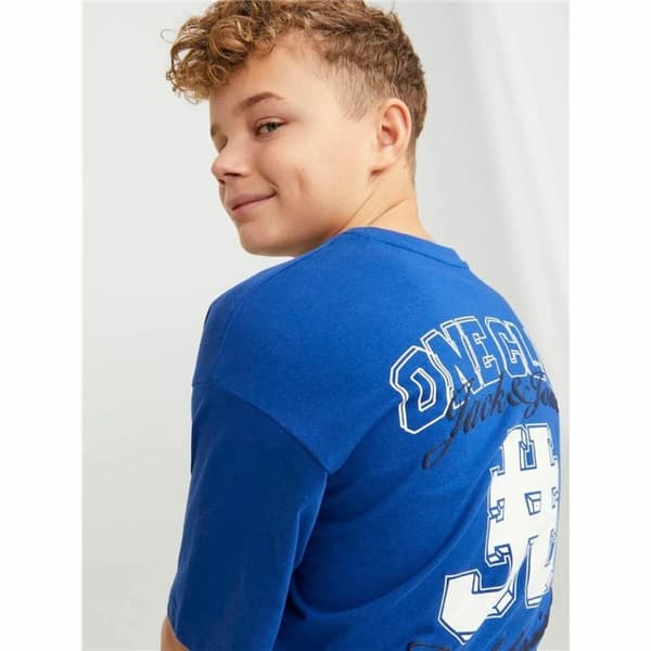Lasten Lyhythihainen paita Jack & Jones Jorcole Back Print Tummansininen - 104 cm