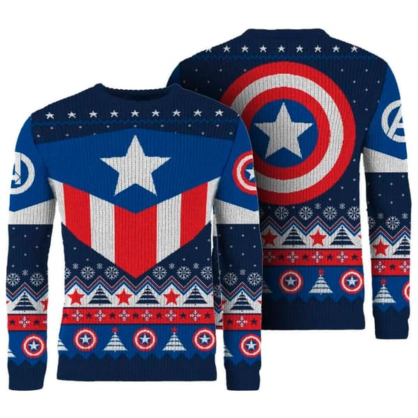Aaa Merchandise Kaptajn Amerika Juletrøje M
