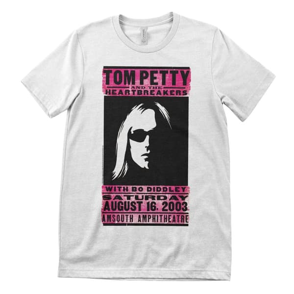 Tom Petty - Amsouth Poster T-Shirt T-Shirt White Small