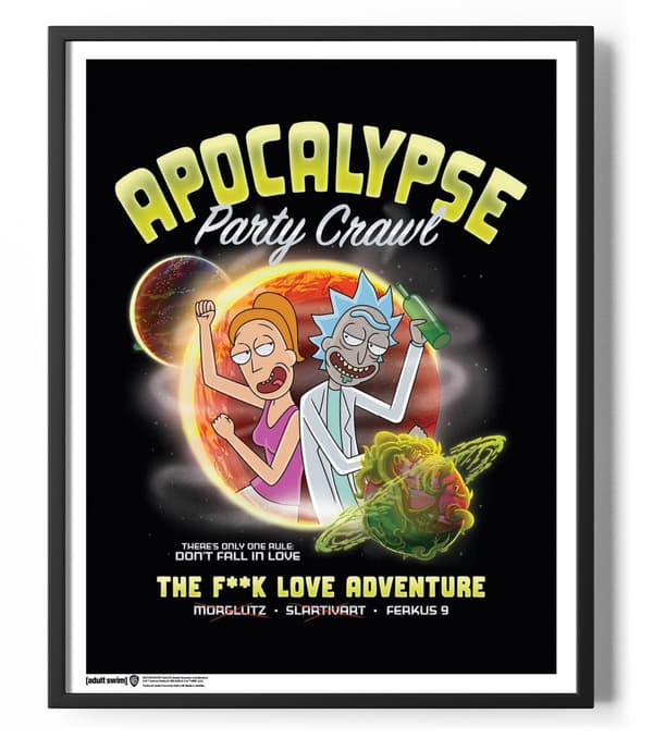 Apocalypse Party Crawl Poster 50x40