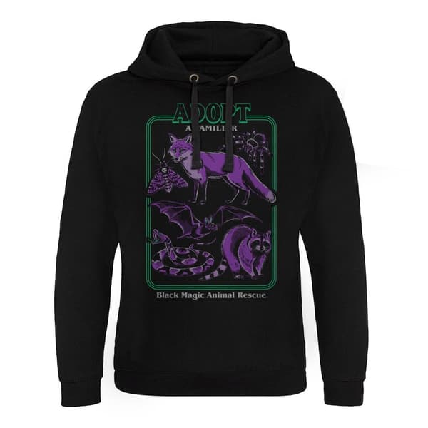 Adopt A Familiar 2 Epic Hoodie Black X-Large