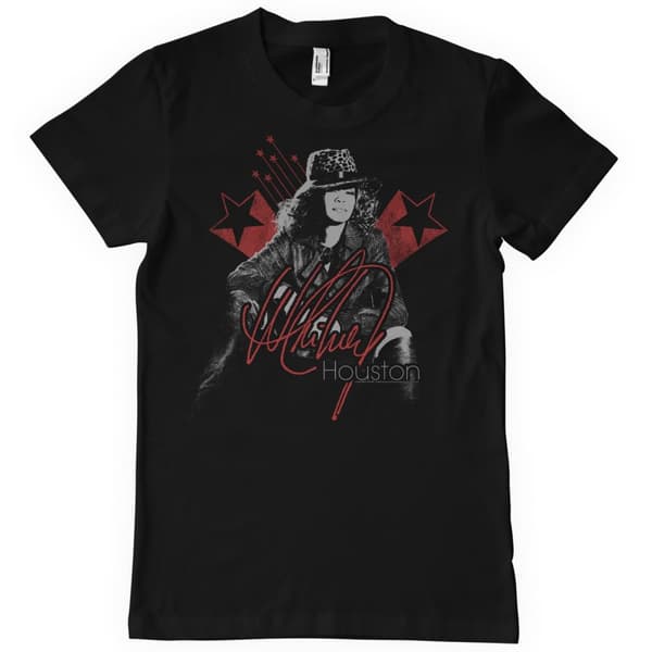 Whitney Houston T-Shirt Black Medium