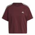 Miniatyrbillede 1 af 6: Kortærmet T-shirt til Kvinder Adidas 3S Cr Brun - 2XS