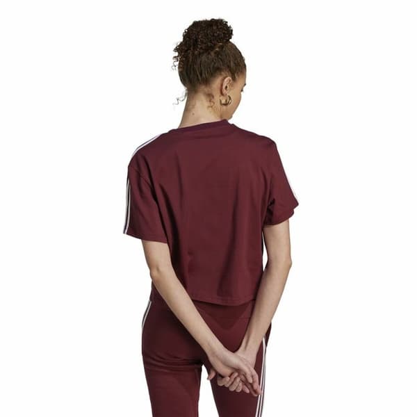 Kortærmet T-shirt til Kvinder Adidas 3S Cr Brun - 2XS