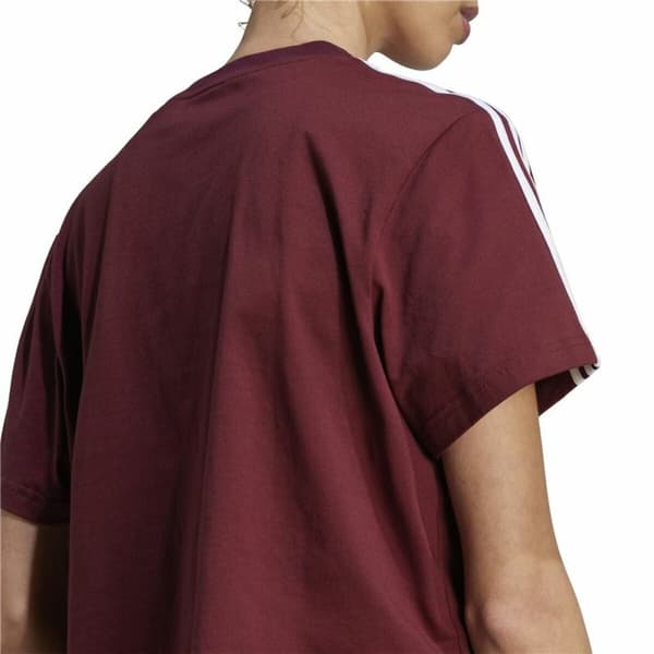 Naisten T-paita Adidas 3S Cr Ruskea - 2XS
