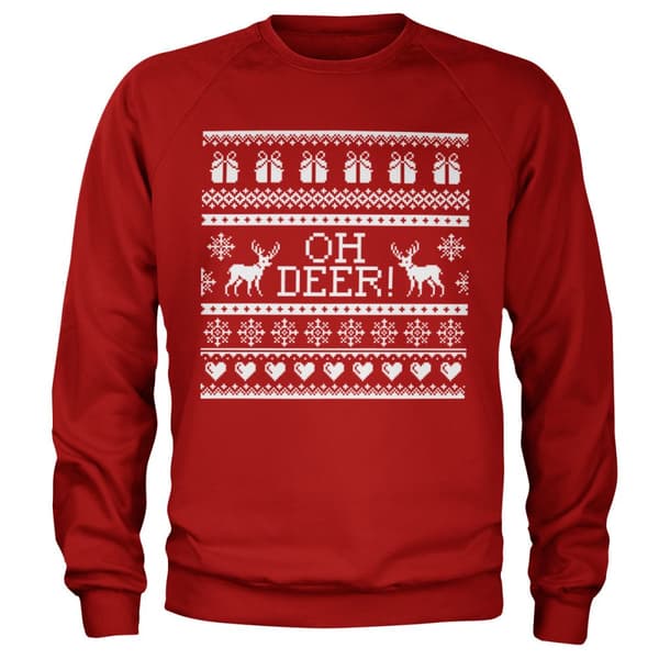 Oh Deer! Sweatshirt Red X-Large