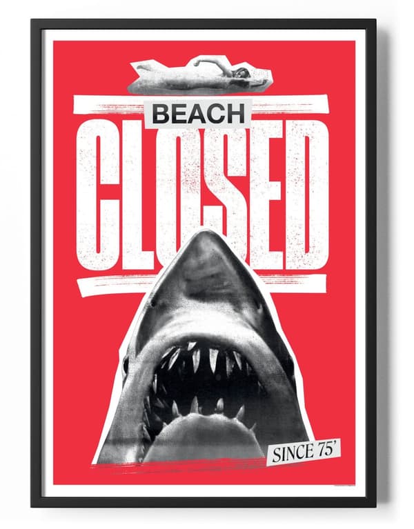 Beach Closed Since 75' Poster 50x70