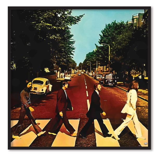 Abbey Road Watercolor Effect Poster 50x50