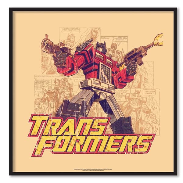 Transformers - Retro Comics Poster 50x50