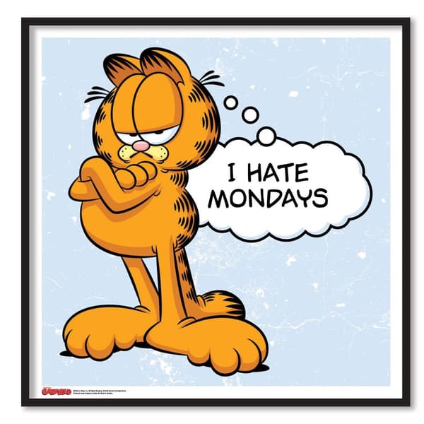 Garfield - I Hate Mondays Poster 50x50