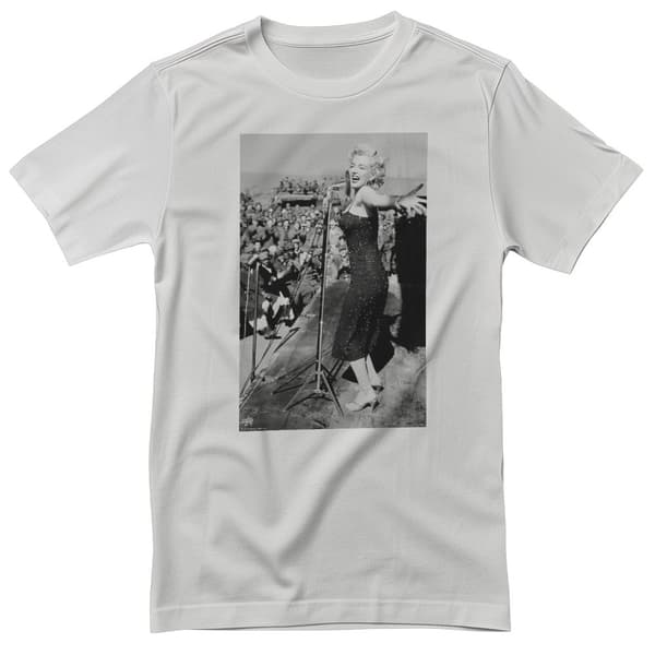 Marilyn Monroe - Crowd Stopper Photo T-Shirt White Large