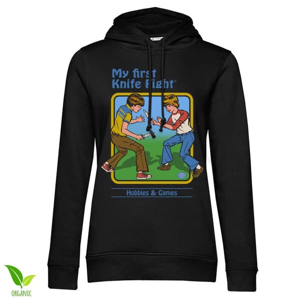 My First Knife Fight Girly Hoodie