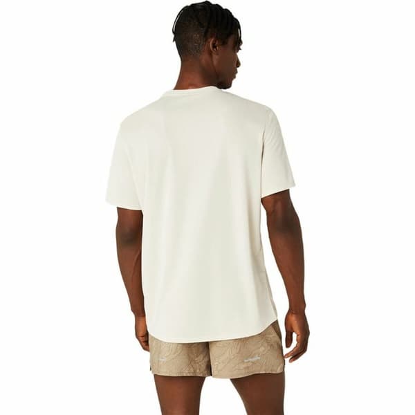 T-shirt med kortärm Asics Fujitrail Logo Ss Top Beige - XL