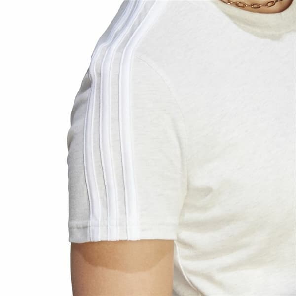 T-shirt med kortärm Dam Adidas 3S Vit - M