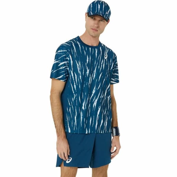 Sporttröja med ärmar Asics Game Ss Top Blå Tennis - M