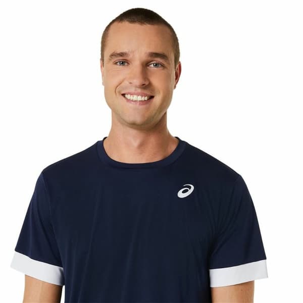 Sporttröja med ärmar Asics Court Marinblå Tennis - S