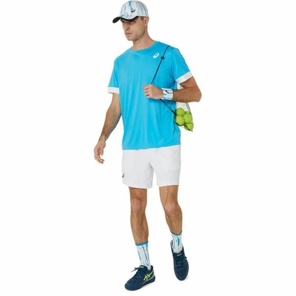 Kortærmet Sport T-shirt Asics Court Ss Top Himmelblå Tovtrækning - L