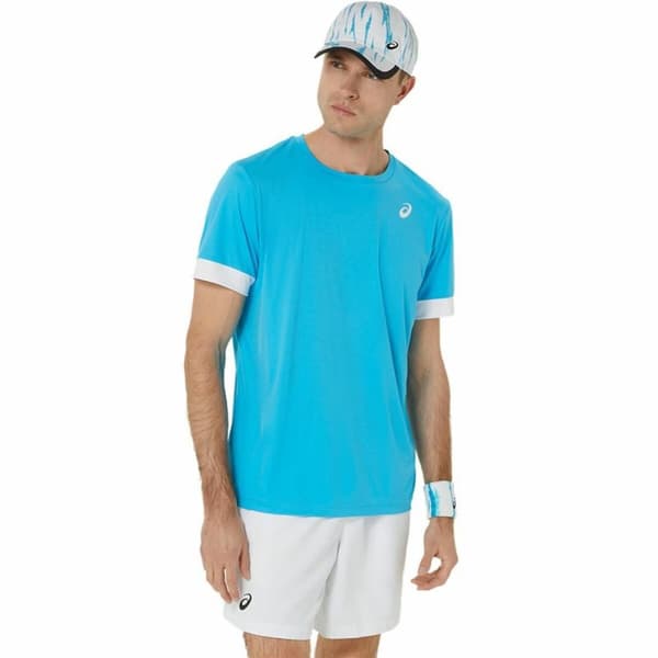 Kortærmet Sport T-shirt Asics Court Ss Top Himmelblå Tovtrækning - L