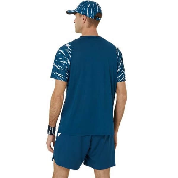 Kortærmet Sport T-shirt Asics Game Ss Top Blå Tovtrækning - XL