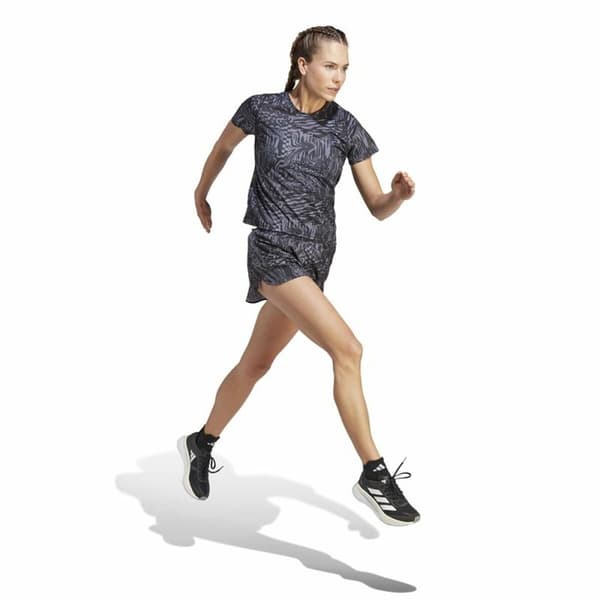 Naisten T-paita Adidas Ri 3B Aop Musta - M