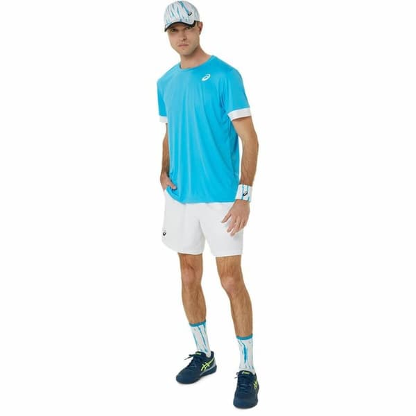 Lyhythihainen urheilupaita Asics Court Ss Top Taivaansininen Tennis - M