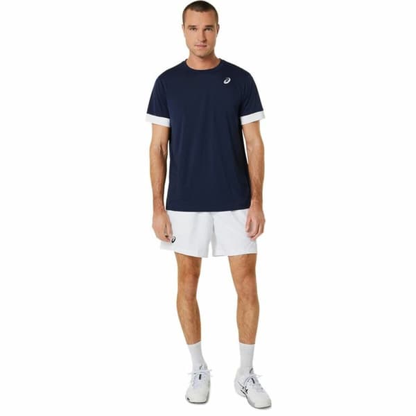 Lyhythihainen urheilupaita Asics Court Laivastonsininen Tennis - M