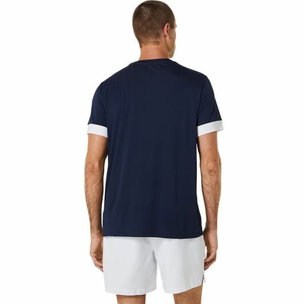 Lyhythihainen urheilupaita Asics Court Laivastonsininen Tennis - M
