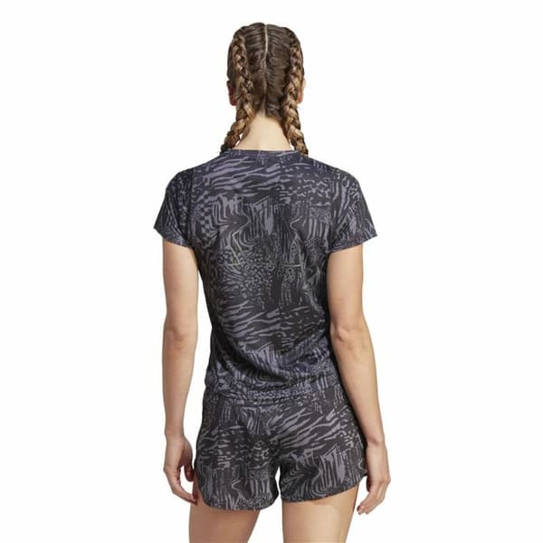 T-shirt med kortärm Dam Adidas Ri 3B Aop Svart - M