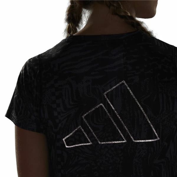 T-shirt med kortärm Dam Adidas Ri 3B Aop Svart - M