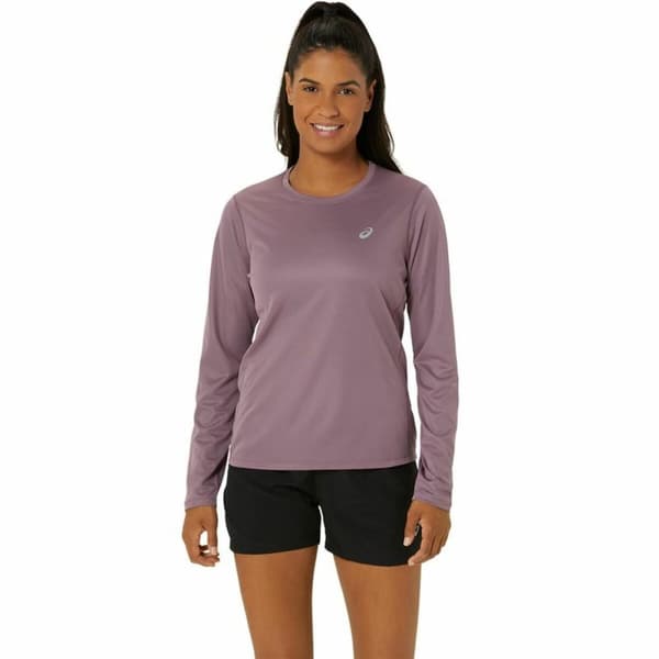 Langærmet Trøje til Kvinder Asics Core Ls Top Pink Blomme - M