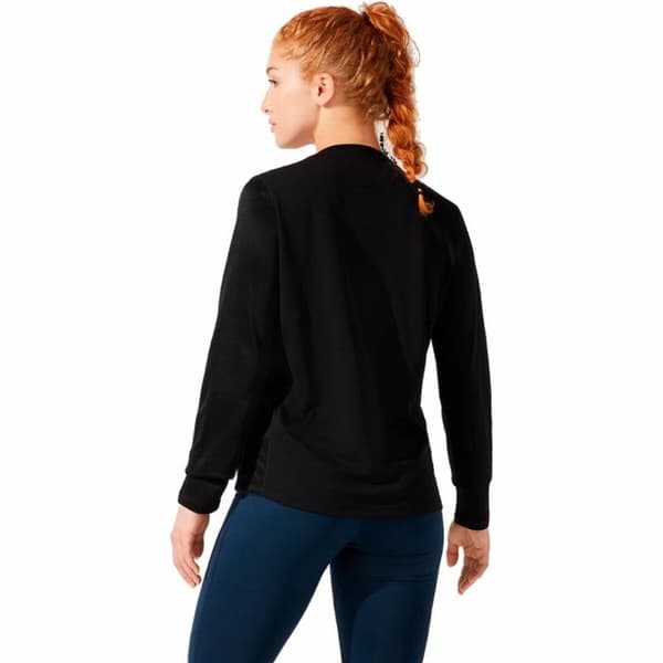 Langærmet Trøje til Kvinder Asics Core LS Sort - S