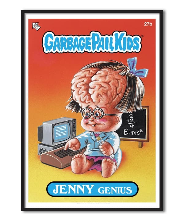 Garbage Pail Kids - Jenny Genius Poster 50x70