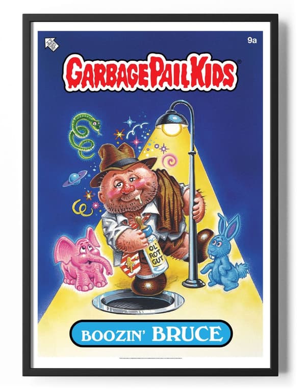 Garbage Pail Kids - Boozin' Bruce Poster 50x70