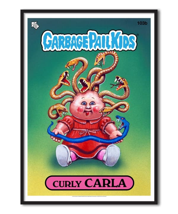 Garbage Pail Kids - Curly Carla Poster 50x70