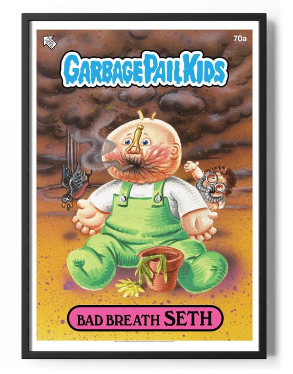 Garbage Pail Kids - Bad Breath Seth Poster 50x70