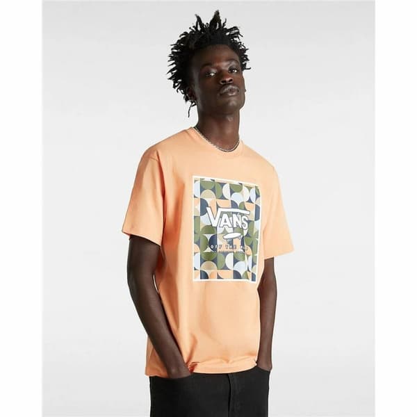 Kortarmet T-skjorte til Menn Vans MN CLASSIC PRINT BOX VN0A5E7YD051 Oransje - L