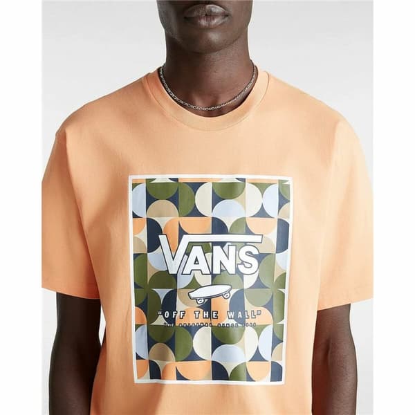 Kortarmet T-skjorte til Menn Vans MN CLASSIC PRINT BOX VN0A5E7YD051 Oransje - L
