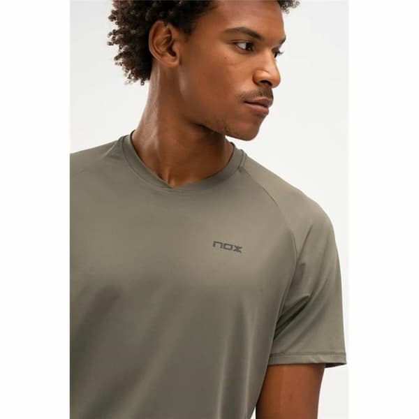 Kortærmet T-shirt til Mænd Nox Pro Fit Oliven Padel - XL