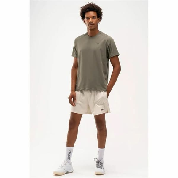 Kortærmet T-shirt til Mænd Nox Pro Fit Oliven Padel - XL