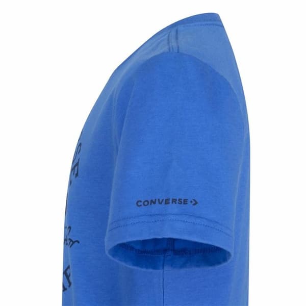 Børne Kortærmet T-shirt Converse Sustainable Core Sse Blå - 13-15 år