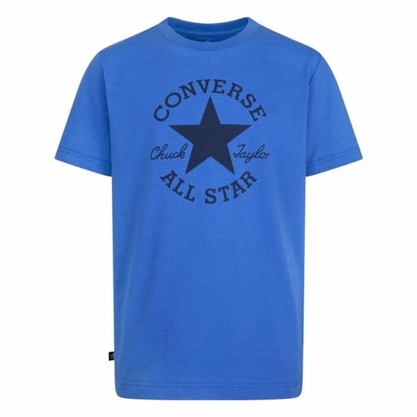 Børne Kortærmet T-shirt Converse Sustainable Core Sse Blå - 13-15 år