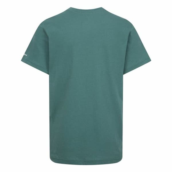 Børne Kortærmet T-shirt Converse Script Sneaker Gfx Sse Cyan - 13-15 år