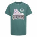 Miniatyrbillede 2 af 6: Børne Kortærmet T-shirt Converse Script Sneaker Gfx Sse Cyan - 13-15 år