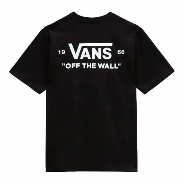 Barne Kortermet T-skjorte Vans Essential Svart - 8-10 år