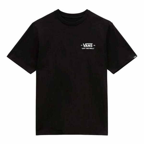 Barne Kortermet T-skjorte Vans Essential Svart - 8-10 år