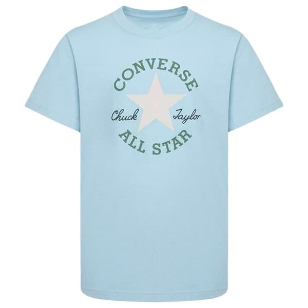 Børne Kortærmet T-shirt Converse Sustainable Core Sse Himmelblå - 13-15 år